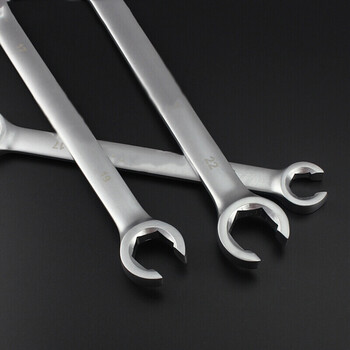 油管扳手拆油管扳手六角呆头开口扳手双头开卡口油管扳子六角开口 6x8