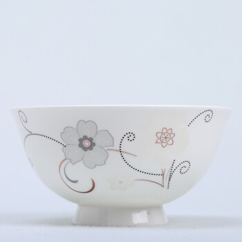 景德镇餐具碗高脚10个家用中式小碗米饭碗陶瓷骨瓷套装青花瓷 4.