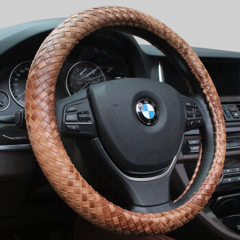 汽车方向盘套新款手工编织免手缝把套男女四季通用车型防滑把套 编织