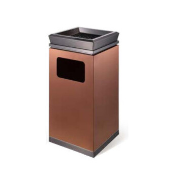 南 GPX-7L 座地烟灰桶 垃圾桶 电梯口果皮桶 公用垃圾筒 玫瑰金