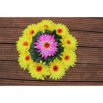 果林轩便宜绢花菊花圈清明花假花扫墓花公墓祭祀花灵堂装饰花仿真塑料