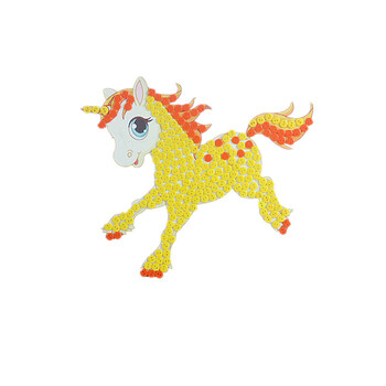 幼儿园儿童手工制作创意纽扣粘贴画花diy材料包 白龙马 材料包