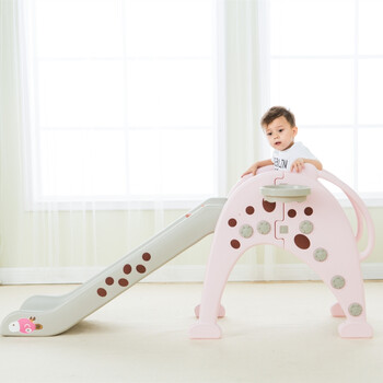 巴克乐乐幼儿园小型儿童滑滑梯家用室内加厚长颈鹿折叠多功能新款 6