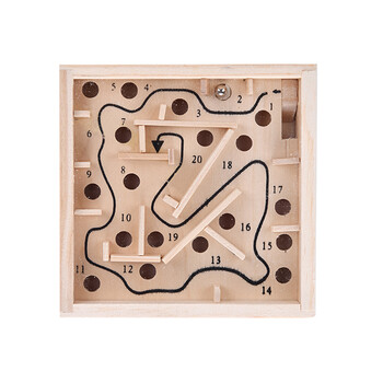 木质迷宫走珠滚珠儿童玩具智力走珠迷宫解压桌面玩具 木质走珠迷宫一
