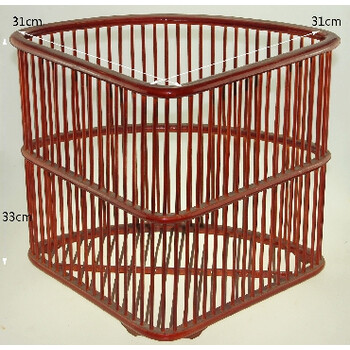 毛巾筐 脏衣篓 脏衣桶 收纳筐 竹编工艺品 三角形