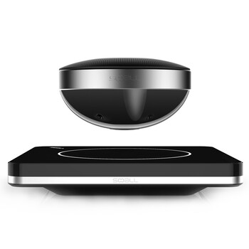 声物（SOOALL）SL-S11BTD 1.1声道 磁悬浮智能音箱 便携式无线蓝牙音箱 赫尔曼1号（黑色）