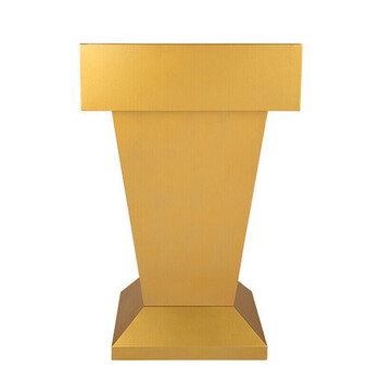 演讲台桌主持发言台 金色