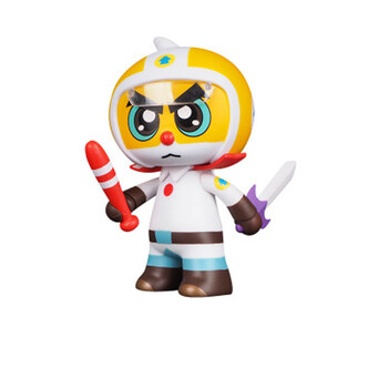 六一黑猫警长白猫班长淘公仔玩具动漫儿童生日礼物 白猫班长