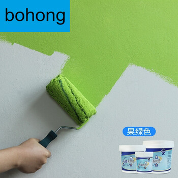内墙乳胶漆室内自刷油漆白色墙面翻新彩色墙漆墙面漆涂料 果绿色 1l