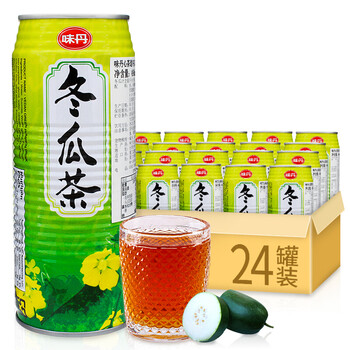 菊花茶饮品味丹心茶道冬瓜汁490ml*24罐整箱 冬瓜茶味 490ml*24罐装