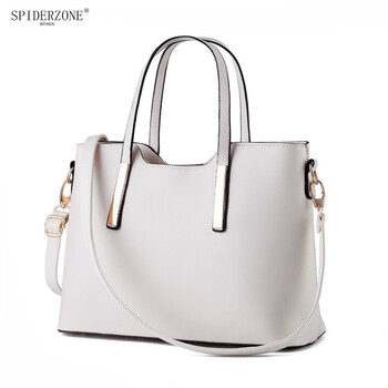 款2018潮女包包新款女士手提包大容量欧美时尚简约斜挎包 米白色 xl