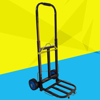 车便携购物车拉货车拉杆车拖车手推车小拉车 加厚大方橡胶轮 配2绑绳