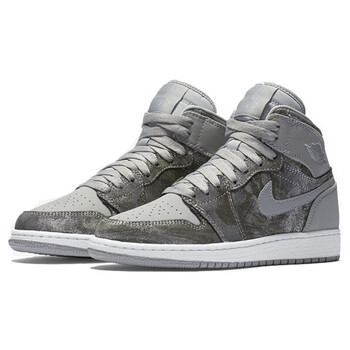 nike 耐克air jordan 1 mid aj1黑武士中帮篮球鞋 819664-004银灰 36.