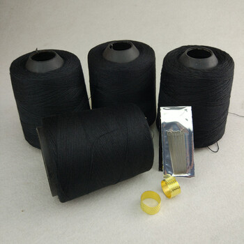 连帽青年秋季彩色缝衣服青少年棒球缝衣服线涤纶缝纫线 缝被线黑色4卷