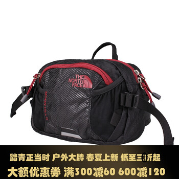 乐斯菲斯/北面男女包 秋冬新款户外旅游腰包单肩包挎包 ca6y df 黑色