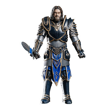 轻唤 魔兽周边 杜隆坦洛萨手办全身可动 部落人偶摆件模型 洛萨3.