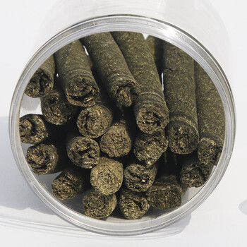 朗缤兔子磨牙棒草饼草球荷兰猪龙猫宠物用品磨牙草串磨牙草棒干草磨牙