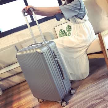 复古皮箱子字母箱旅行箱密码箱大小布料子母手拉箱女生韩版行李箱
