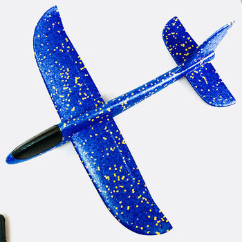 模型玩具 仿真模型 hazy beauty 手抛泡沫飞机儿童拼装子户外玩具耐摔