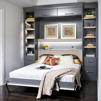 梵街隐形床壁床电动多功能壁柜床折叠床双人墨菲床翻板隐藏式床 预约