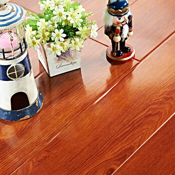 宜华家居 强化复合木地板 环保耐磨 浅色1222*169*12 yd004 红木色