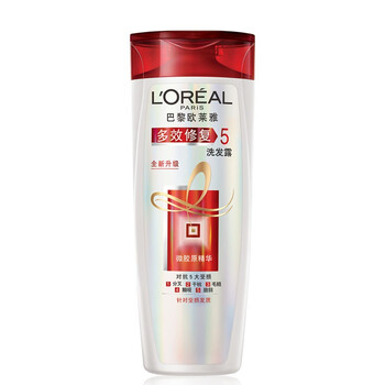 
                                        
                                                                                欧莱雅（LOREAL）多效修复洗发水200ml（滋养修复强韧修复受损滋养洗发露）（新老包装随机发货）                