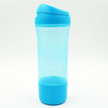 特百惠依可运动水壶便携轻盈塑料水杯子600ml 天蓝色