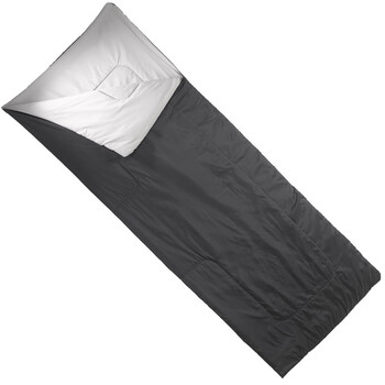 户外露营睡袋 春夏信封式 午休保暖棉睡袋20度 quechua 黑色