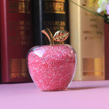 小礼品 幼儿园平安夜送女生闺蜜老婆孩子水晶苹果 粉色苹果_现价-1元