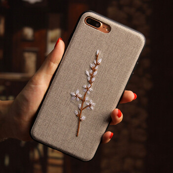 铭玳 苹果8手机壳iphone8plus保护套全包防摔刺绣卡通创意硅胶软壳