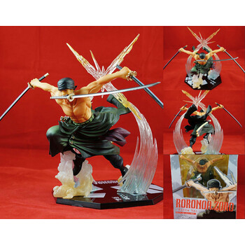 现货2年后草帽团figuarts zero索隆三刀流战斗版炼狱鬼斩