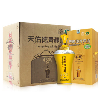 【中酒网】天佑德青稞酒 海拔4600 52度500ml 清香型白酒 四瓶装