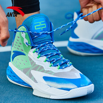 anta安踏 篮球鞋nba男鞋2018春夏 运动鞋透气网高帮耐磨缓震男球鞋 -7