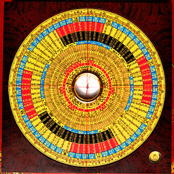 贞玉吉 崇道堂电木玄空飞星盘送包家居用品勘测罗经仪 玄空飞星6寸15