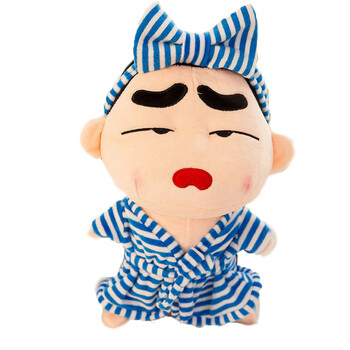 蜡笔小新公仔毛绒玩具卡通玩偶大号创意布娃娃抱枕送女 蓝色睡衣逗眼