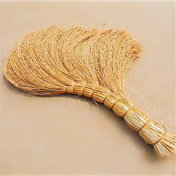 【黍子苗笤帚】小米糜子黄靡扫把床炕刷穗樱高梁杆农村偏方 黍子苗