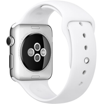 Apple Watch 智能手表(42毫米不锈钢表壳搭配白色运动型表带 MJ3V2CH/A）