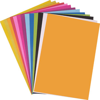 爱涂图 8k彩色硬卡纸4开双面diy儿童折叠手工卡纸折纸贺卡纸200g 天蓝