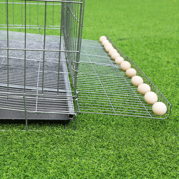 鸡笼大型养殖场自动滚蛋折叠铁丝笼下蛋野鸡笼阳台家用窝亏本 广西