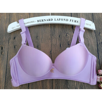 官方旗舰店万人迷一片式无痕超聚拢调整型文胸套装小胸平胸光面无钢圈