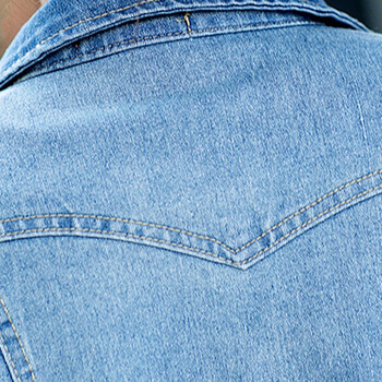 布劳维特 秋冬新款牛仔外套女 B9005 浅蓝色 S
