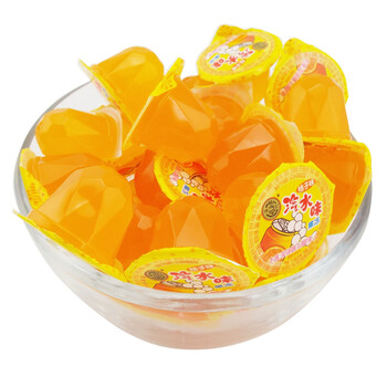 选择 六一儿童节礼物 零食零嘴小吃 500g散装称 特钻汽水果冻(桔子味)
