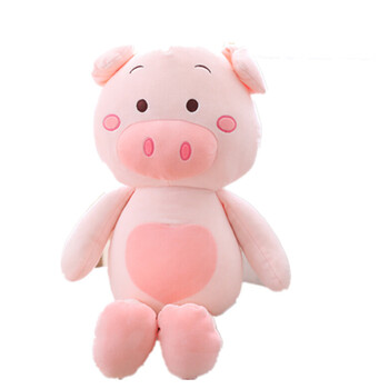 猪猪公仔少女心娃娃韩国搞怪玩偶毛绒玩具睡觉抱枕女生 贝贝猪粉色 40