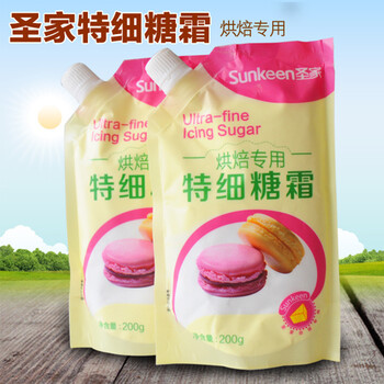 
                                        焙优 糖霜糖粉 烘焙专用糖粉 蛋糕西点饼干必备带螺旋封口原装200g 烘焙原料                