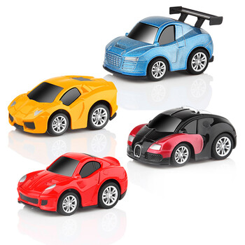 回力车合金小汽车玩具男孩女孩1-2-3岁惯性宝宝儿童玩具车套装 4只装