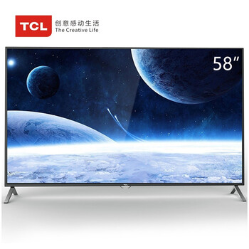 TCL L58F3700A 58英寸海量影视资源内置wifi安卓智能云液晶电视（珠光黑）