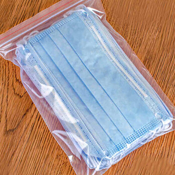 加厚密封口袋包装袋15x22cm塑料多用口罩防尘自封袋100只