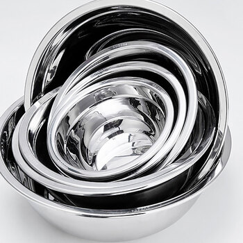 不锈钢盆打蛋洗菜和面圆形小饭盆大铁盆汤盆家用不锈钢碗创意厨房配件