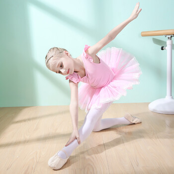 【京东好店】【闪电发货】【儿童芭蕾舞裙夏季新款女童舞蹈服暗扣开档