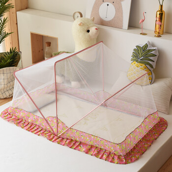 吉瑞妮(jiruini)可折叠婴儿蚊帐宝宝蚊帐儿童新生儿小孩床防蚊罩带